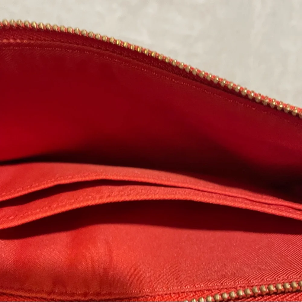 COACH Pebble Leather Double Zipper Wallet/Wristlet, EUC